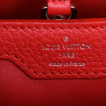 Louis Vuitton Capucines Red Leather Shoulder Bag (Pre-Owned)