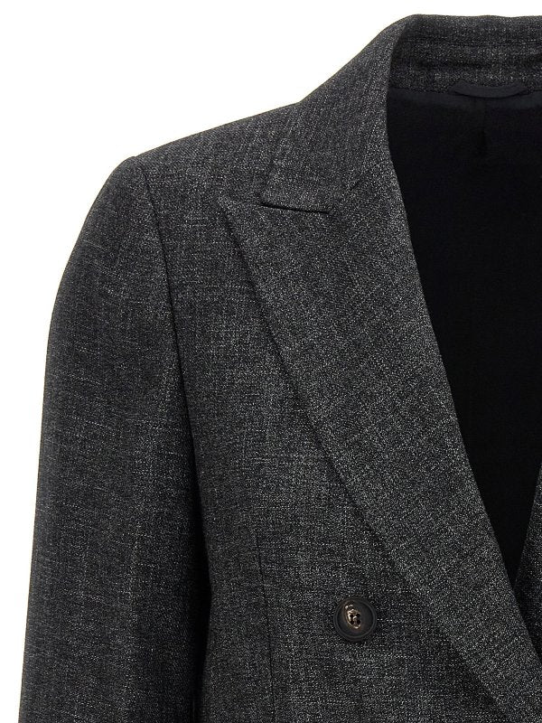 Brunello Cucinelli Gray Viscose Women's Coat