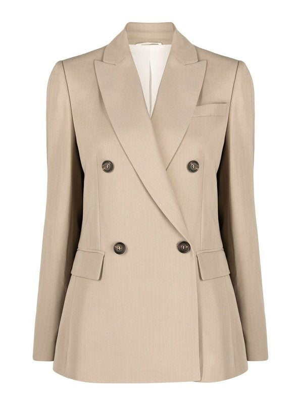 Brunello Cucinelli Beige Viscose Women's Blazer