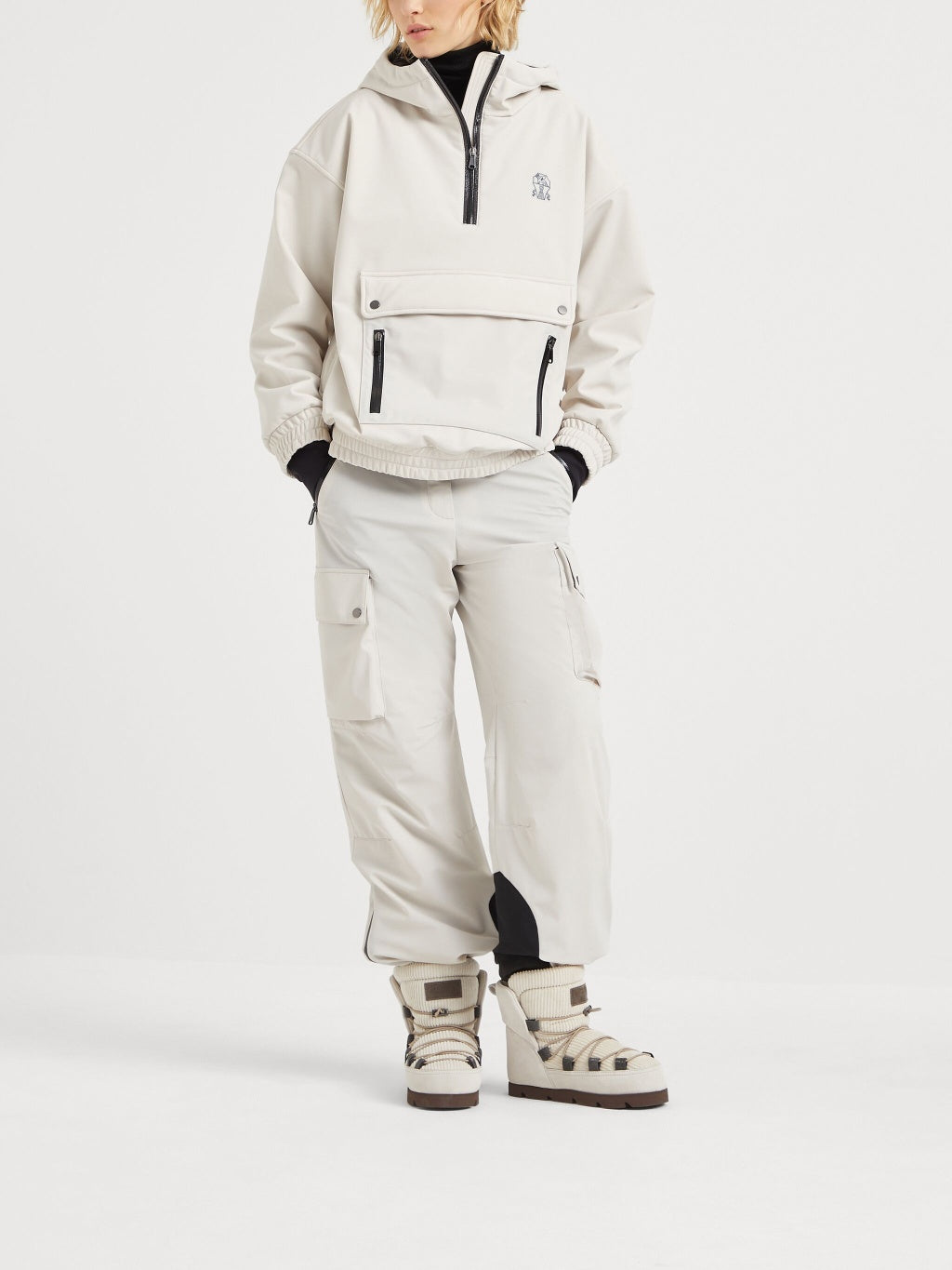 Brunello Cucinelli Beige Polyamide Joggers (Workout Women's Pants)