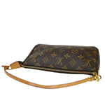 Louis Vuitton Pochette Accessoires Brown Canvas Shoulder Bag (Pre-Owned)