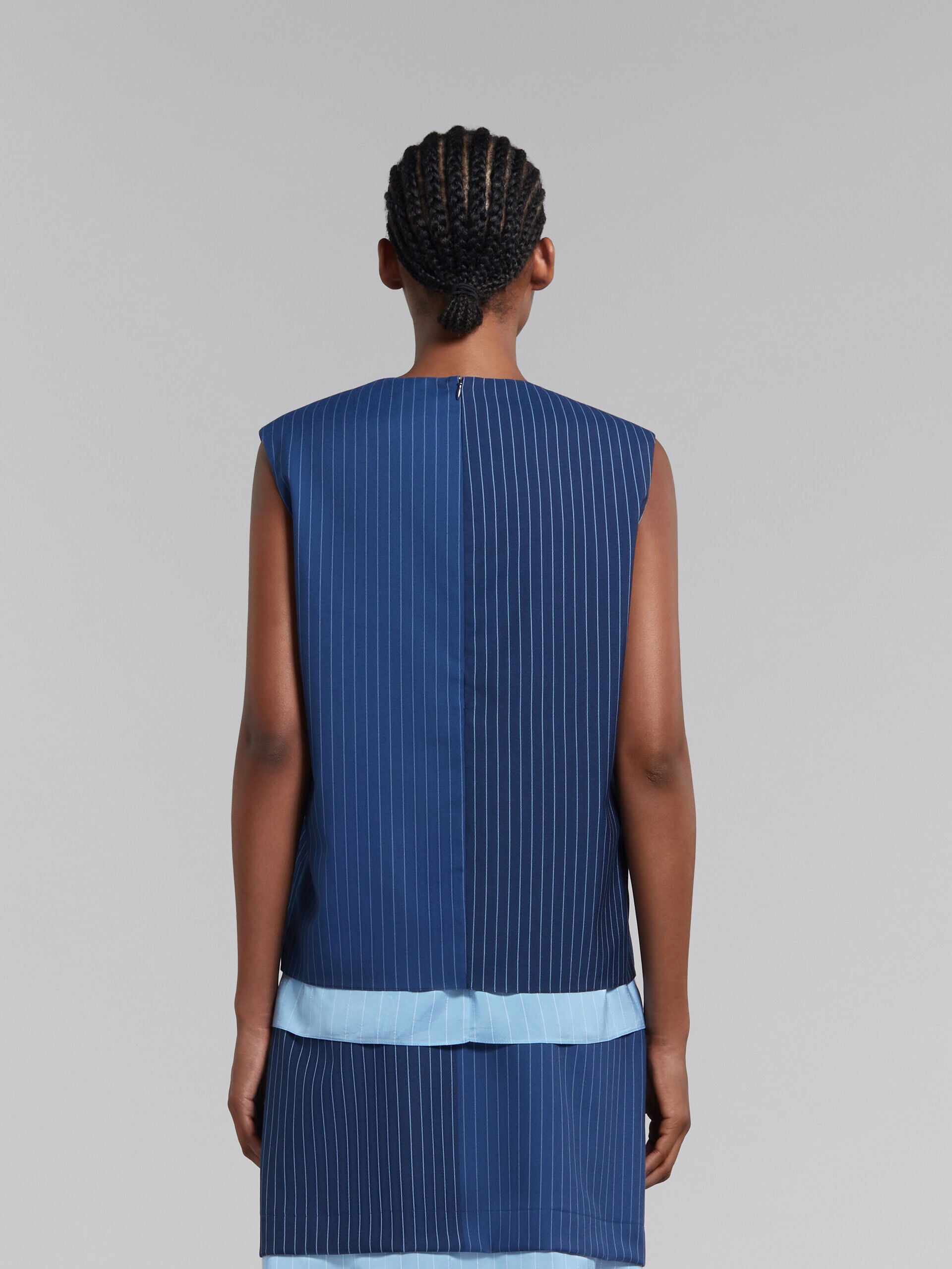 Marni Blue Fibres Pattern Women's Shirt