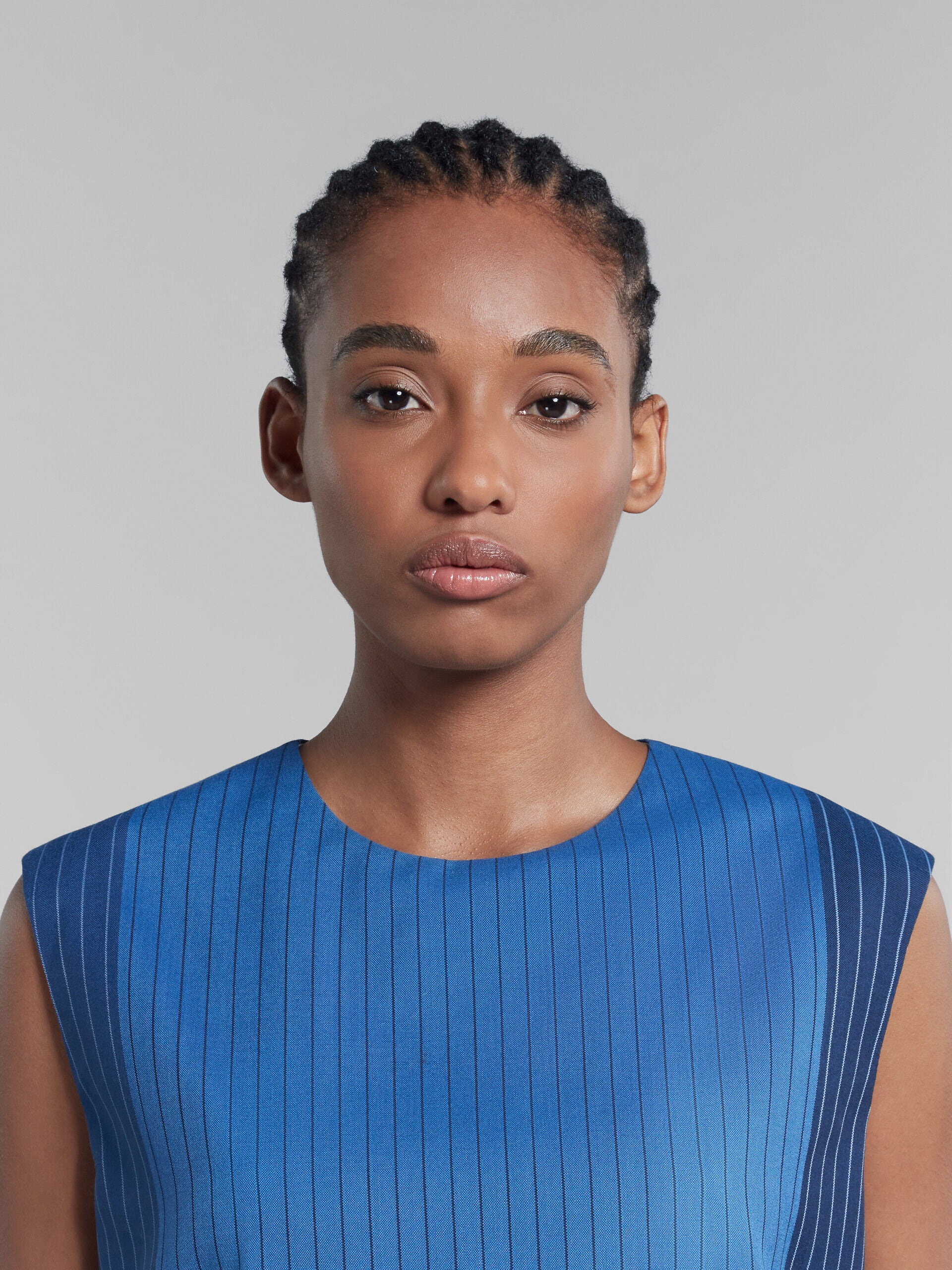 Marni Blue Fibres Pattern Women's Shirt