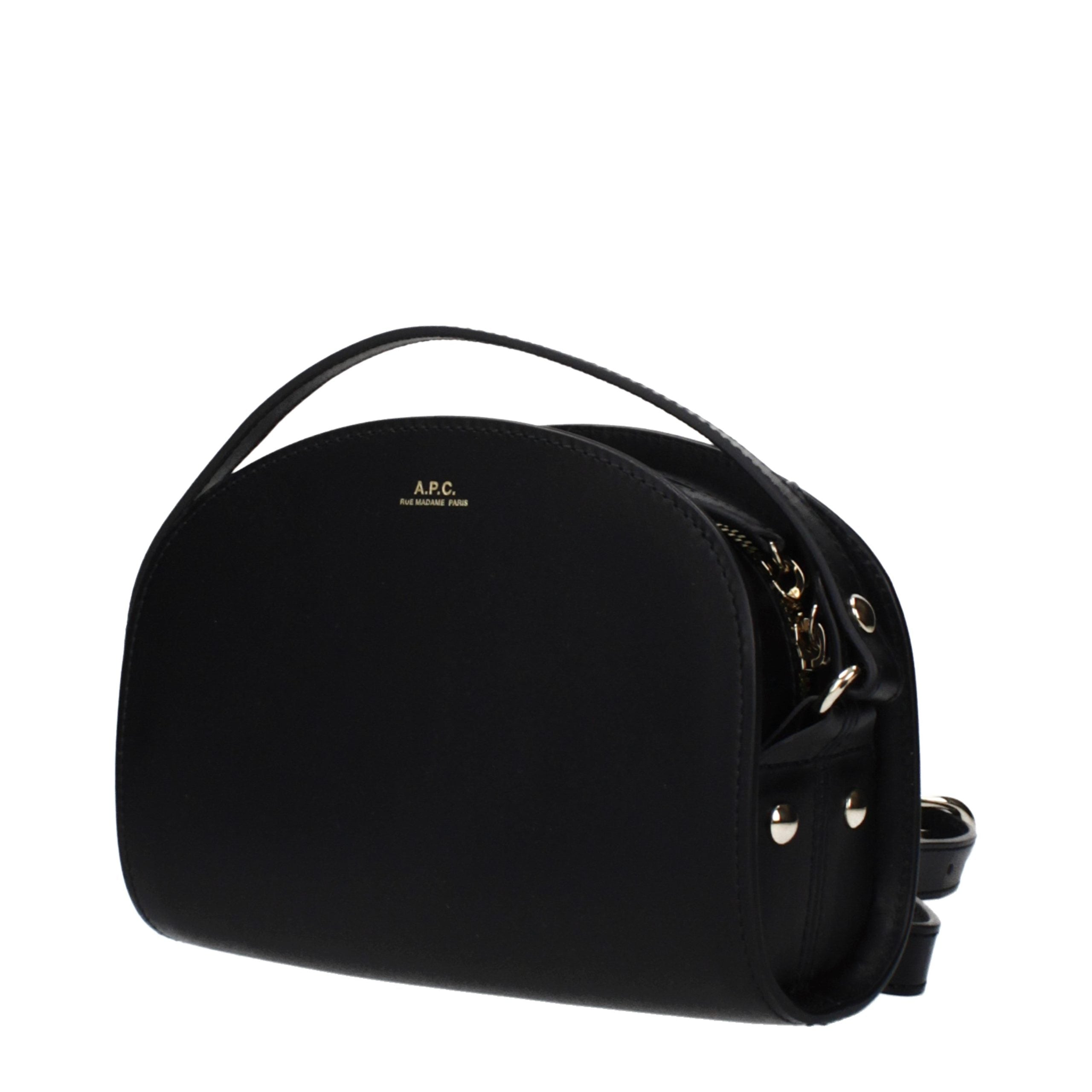 A.P.C. Black Leather Crossbody Women's Bag