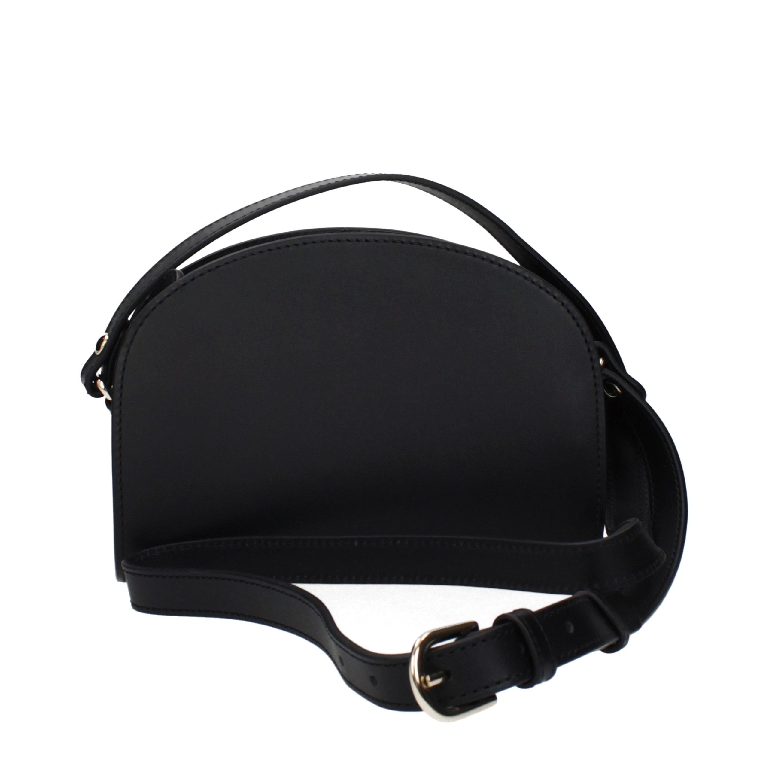 A.P.C. Black Leather Crossbody Women's Bag