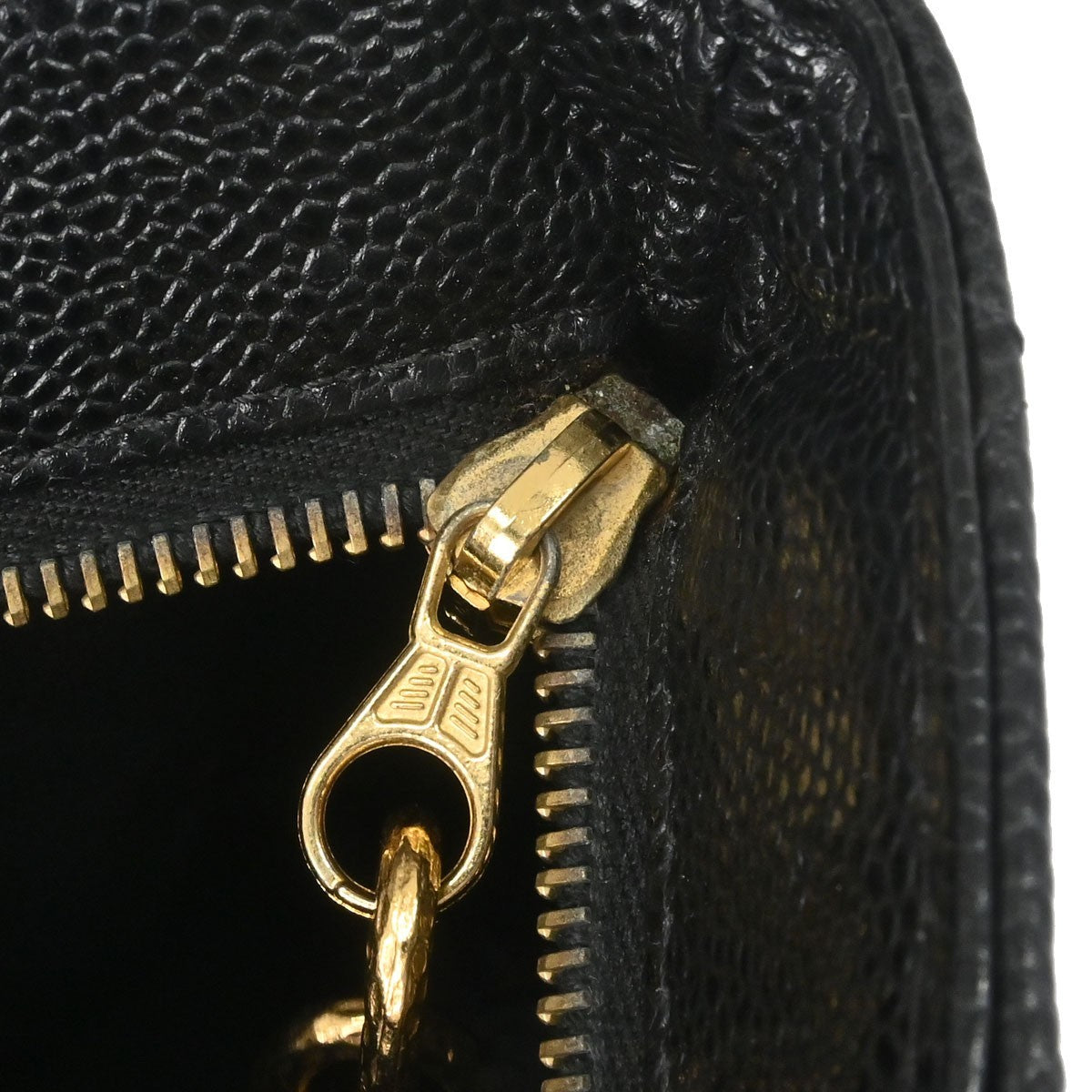 Chanel Medallion Tote Quilted Caviar Black Calfskin Tote Bag Bag (Pre-Owned)