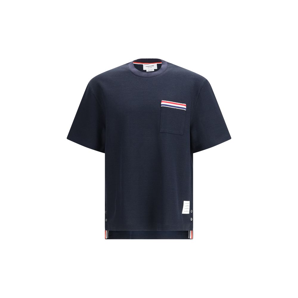 Thom Browne Blue Cotton Men's T-Shirt