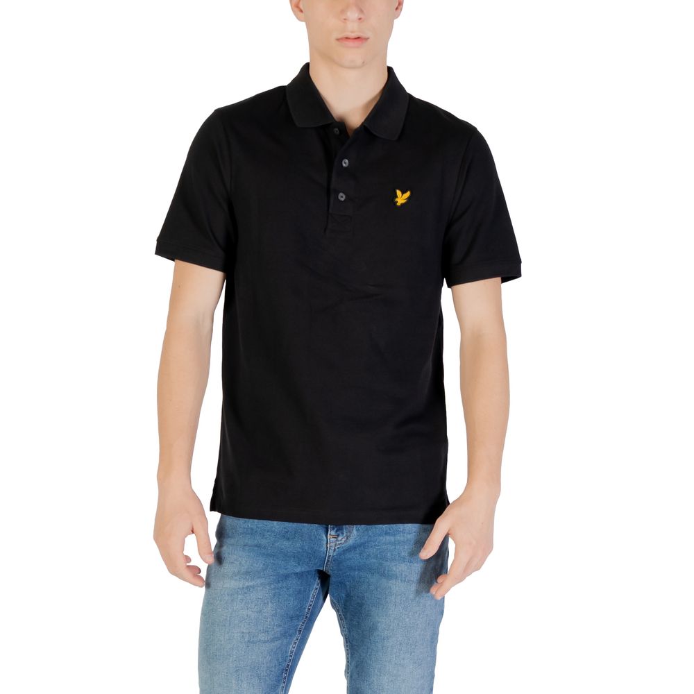 Lyle & Scott Black Cotton Polo Men's Shirt