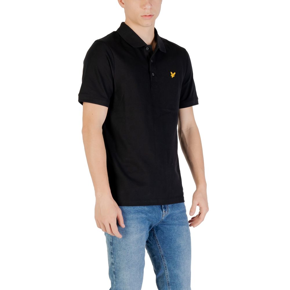 Lyle & Scott Black Cotton Polo Men's Shirt