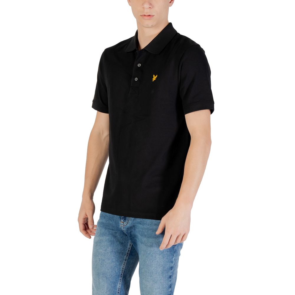 Lyle & Scott Black Cotton Polo Men's Shirt