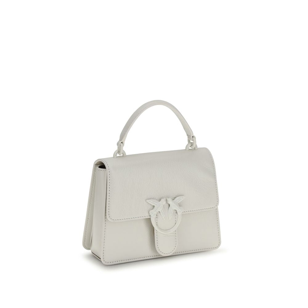 PINKO White Goatskin Women's Handbag