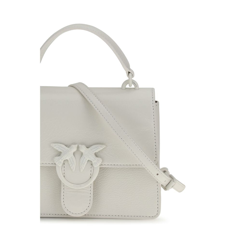 PINKO White Goatskin Women's Handbag
