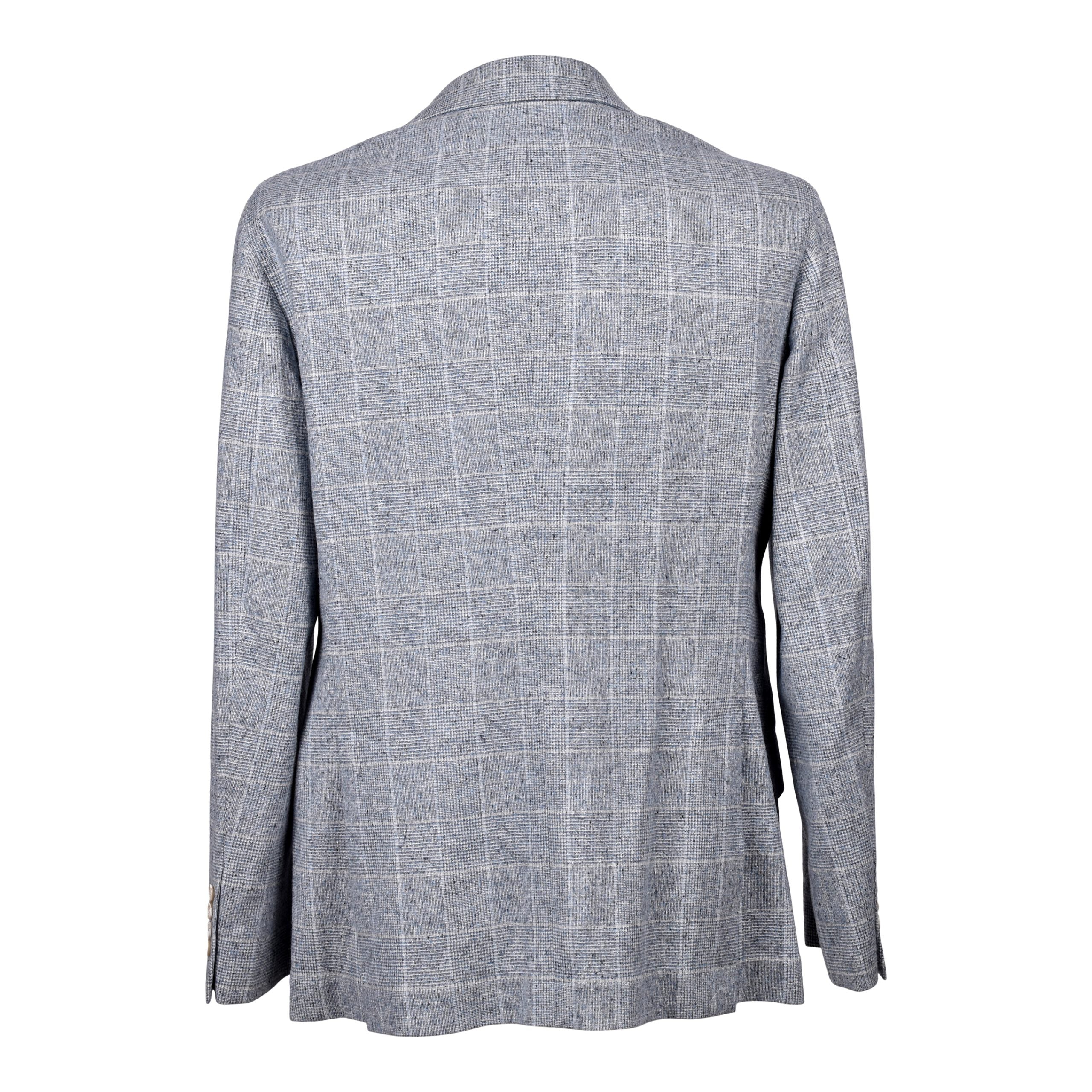Brunello Cucinelli Blue Silk Men's Blazer