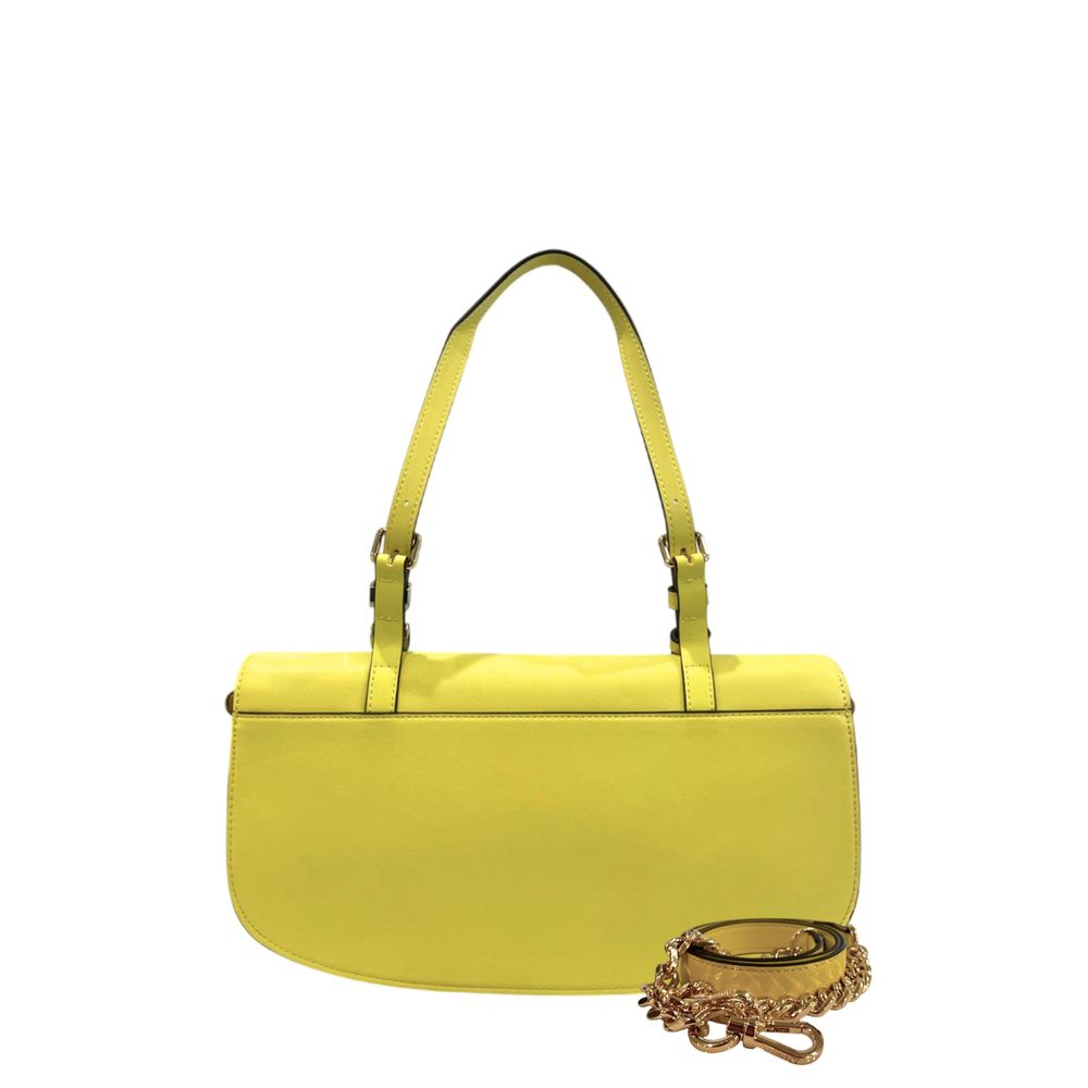 Twinset Yellow PU Women Shoulder Women's Bag