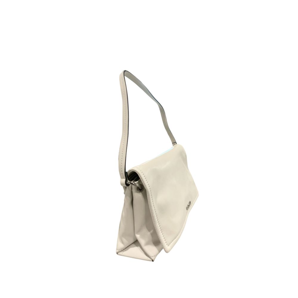 Twinset White PU Women Shoulder Women's Bag