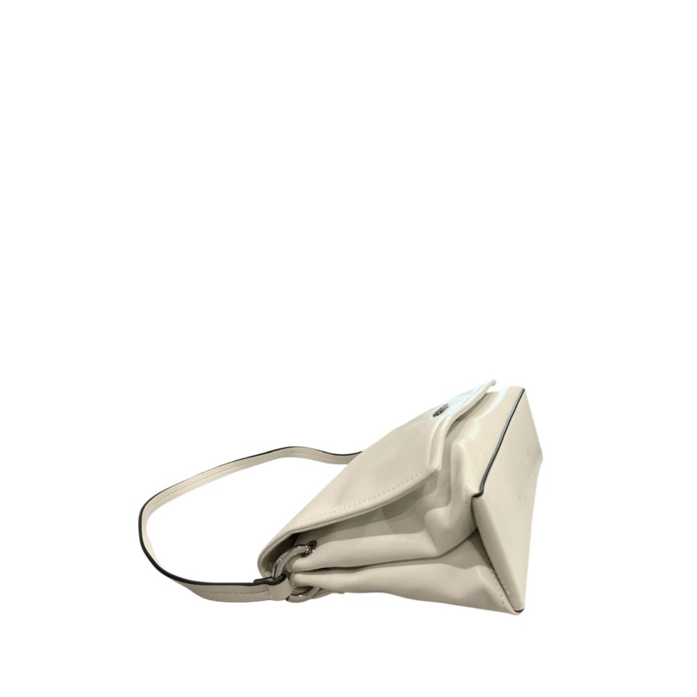 Twinset White PU Women Shoulder Women's Bag