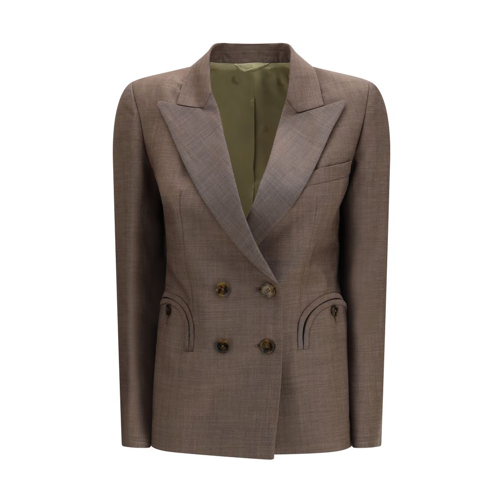 Blazé Milano Brown Wool Women's Blazer