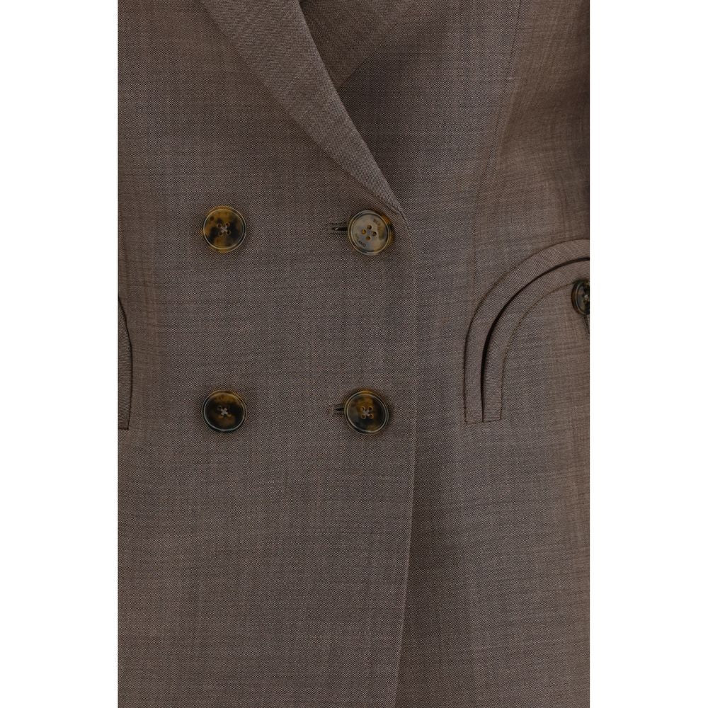 Blazé Milano Brown Wool Women's Blazer