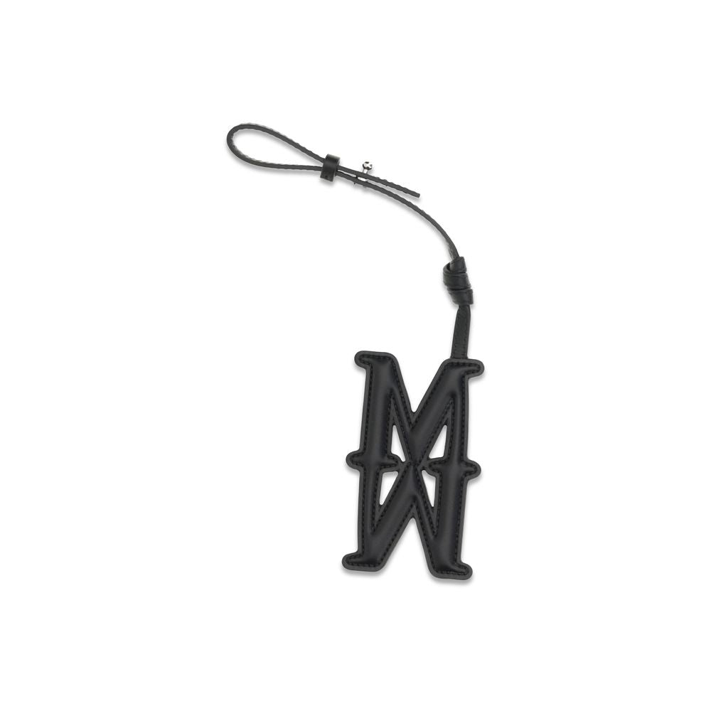 Max Mara Black Calf Leather Bos Taurus Women's Keychain