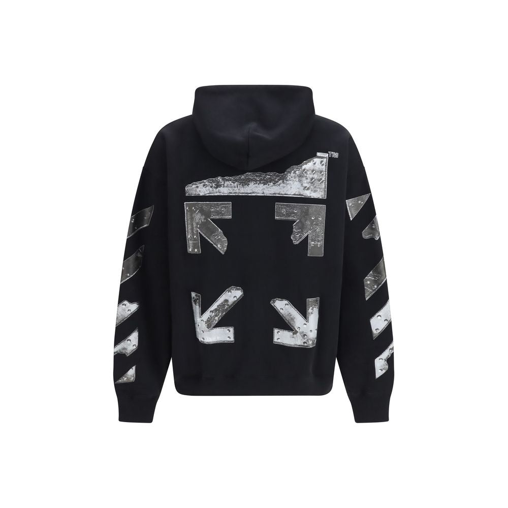 Off-White Black Cotton Men's Sweatshirt