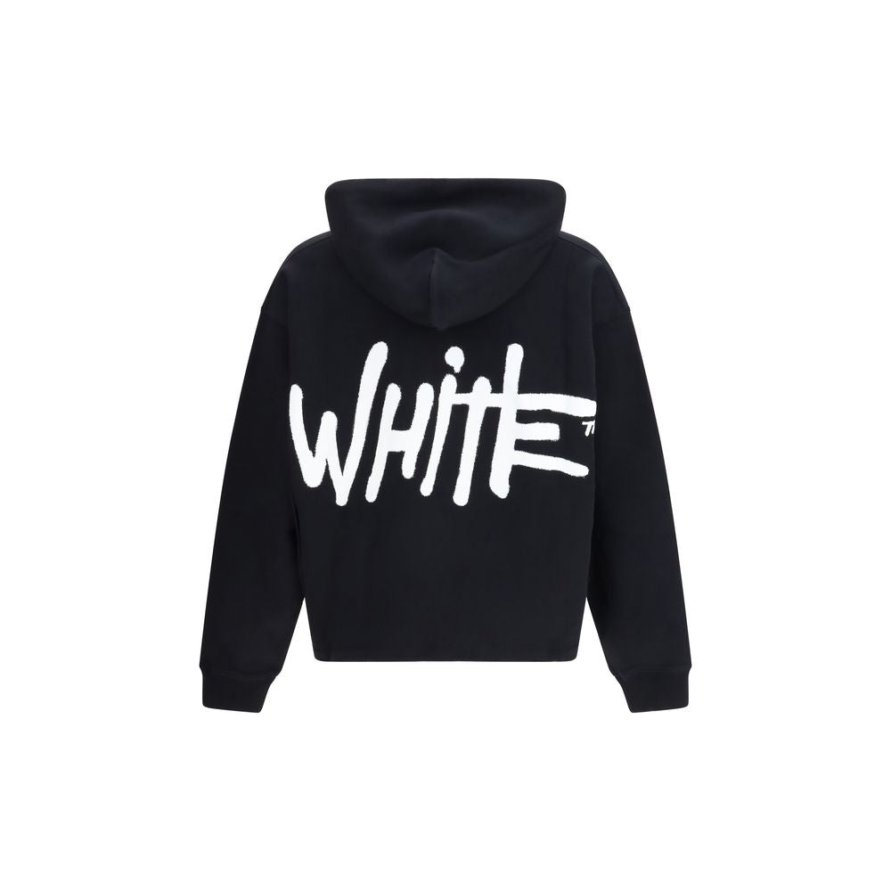 Off-White Black Cotton Men's Sweatshirt