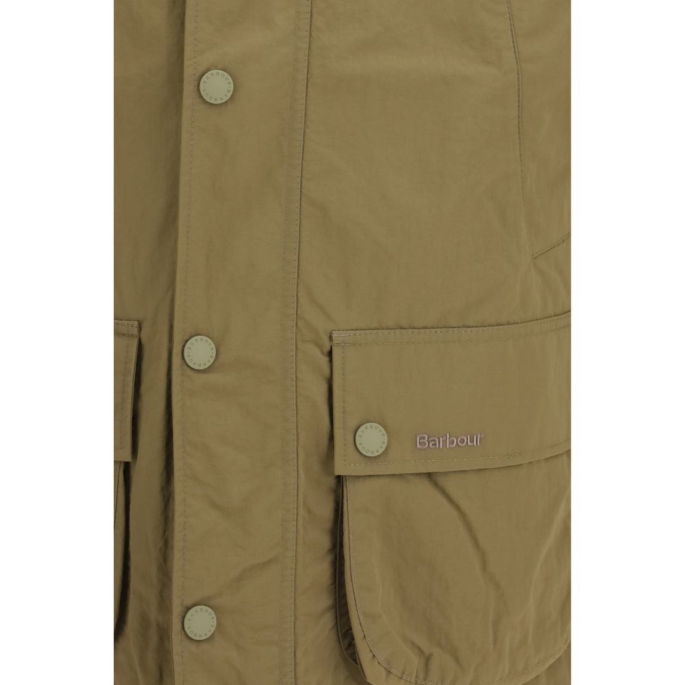 Barbour Beige Polyamide Rain Men's Coat