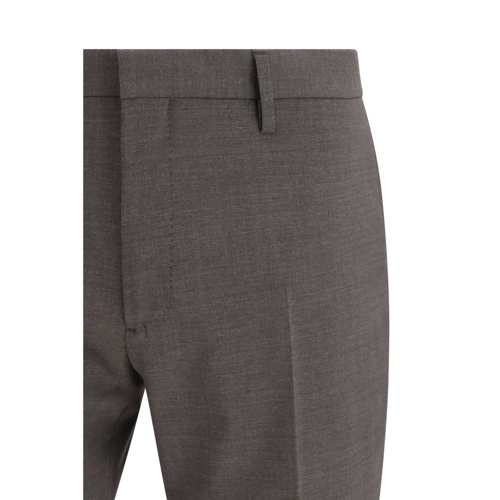 Dsquared² Gray Fleece Wool Two-Piece Men's Suit