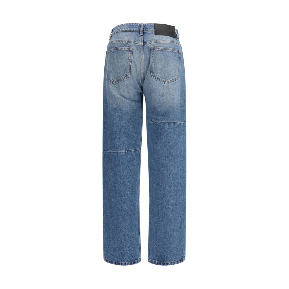 MM6 Blue Cotton Jeans Men's Denim