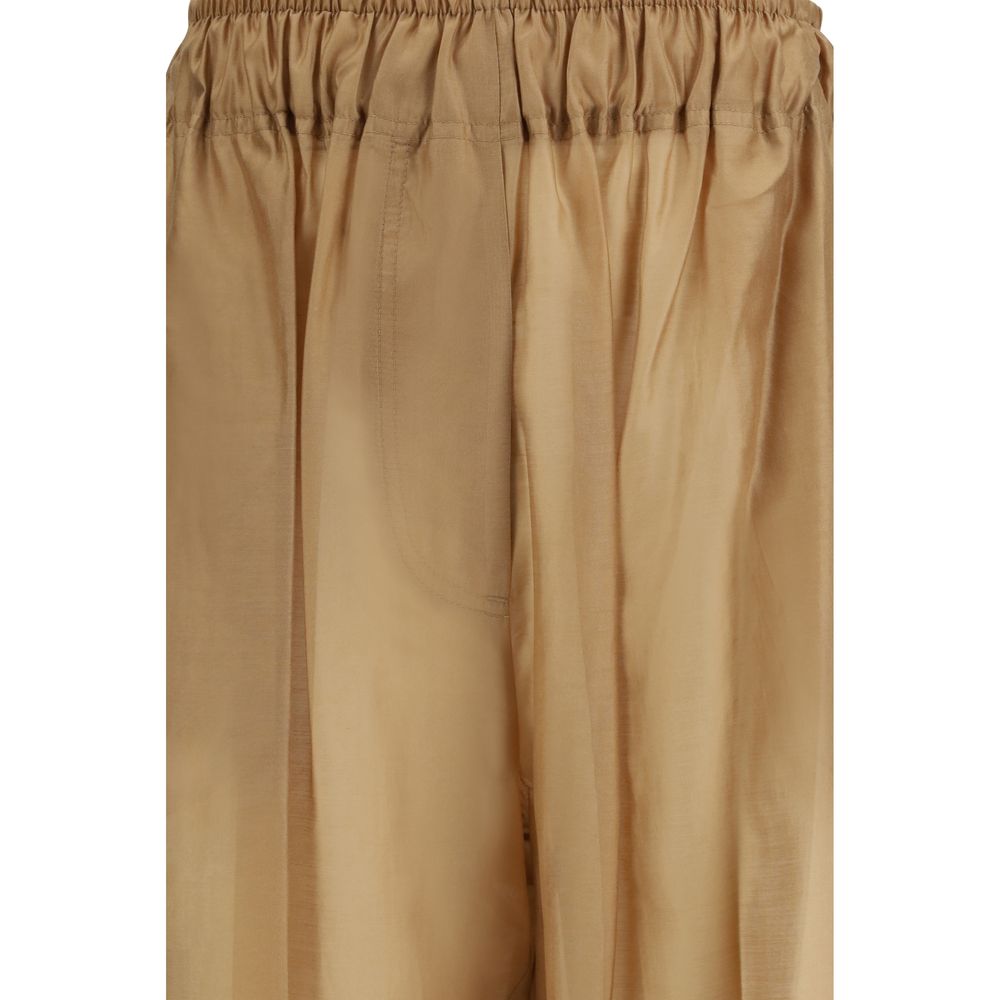 The Latest Beige Lyocell Casual Women's Pants