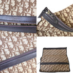 Dior Trotter Brown Canvas Shoulder Bag (Pre-Owned)