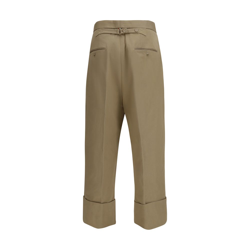 Thom Browne Beige Cotton Casual Men's Pants