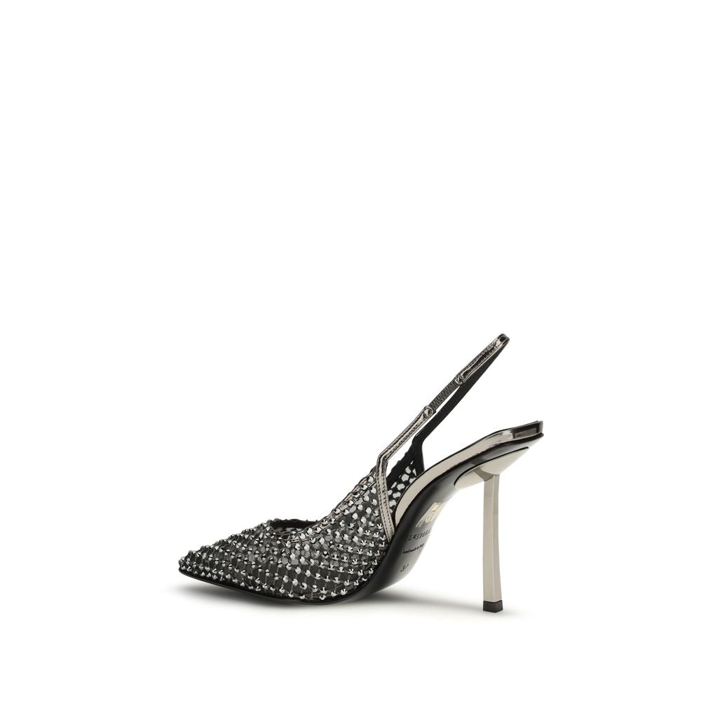 LE SILLA Black Nylon High Heel Women's Pumps