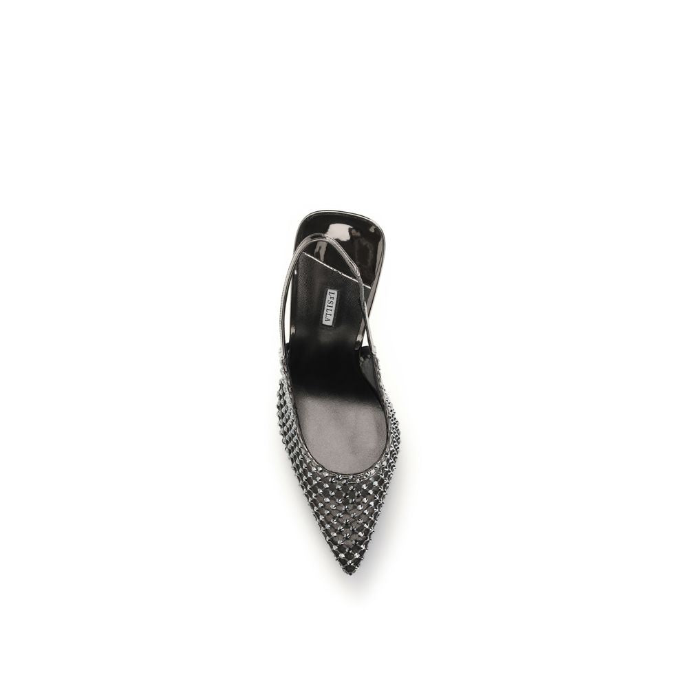 LE SILLA Black Nylon High Heel Women's Pumps