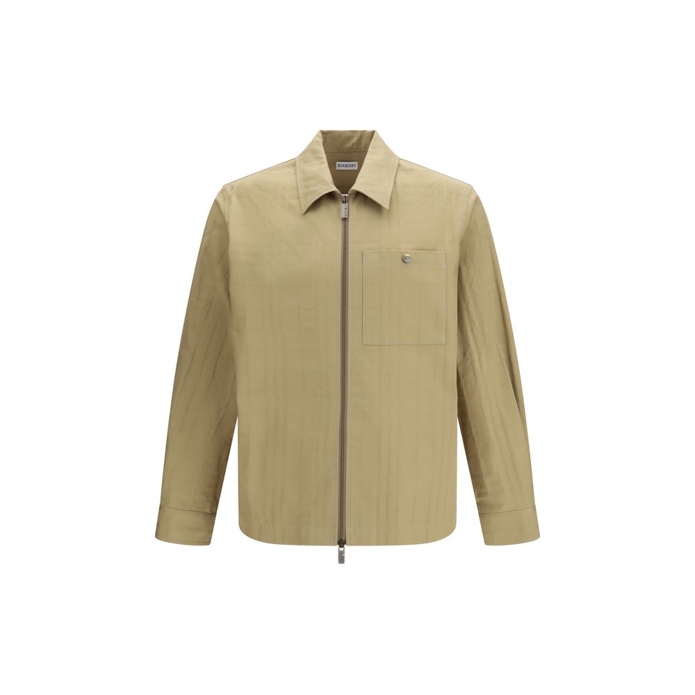 Burberry Beige Cotton Men's Coat