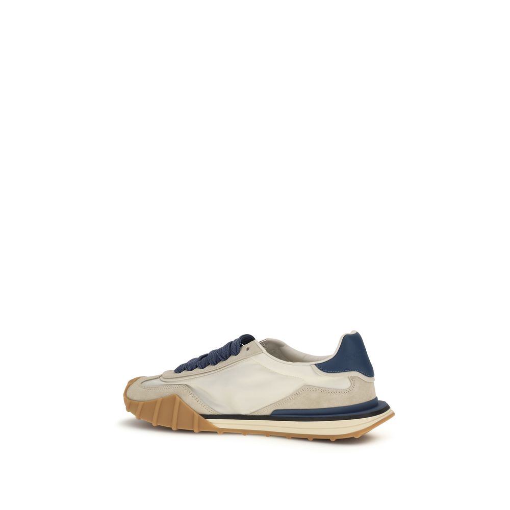 Dolce & Gabbana Multicolor Calf Leather Bos Taurus Athletic Men's Sneakers