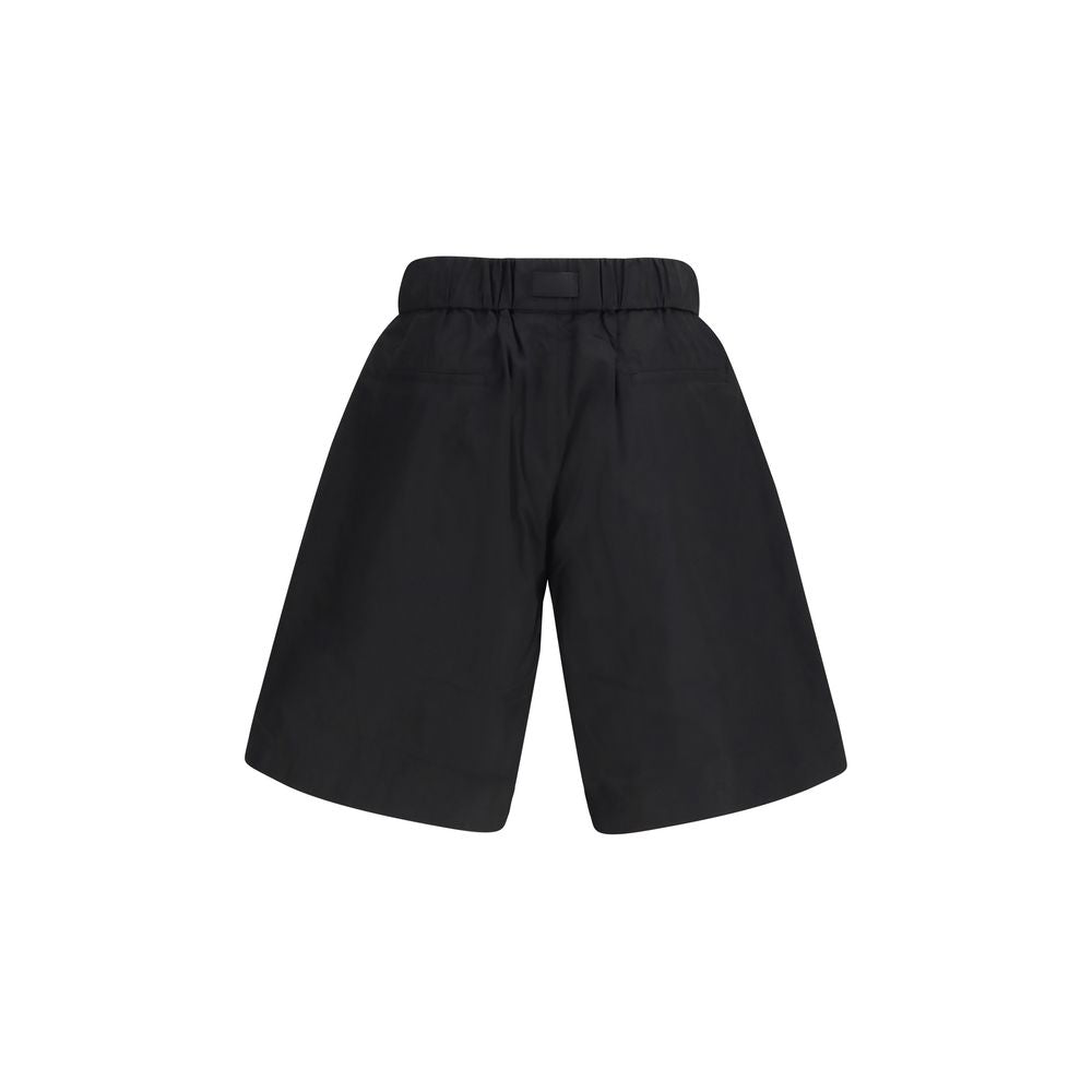 Y-3 Black Cotton Bermuda Men's Shorts