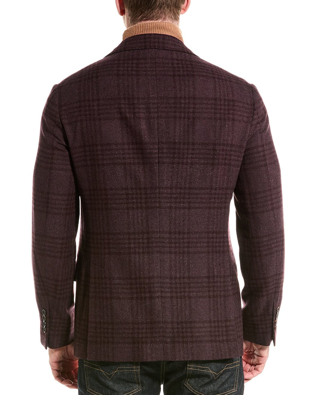 Brunello Cucinelli Purple Wool Men's Blazer