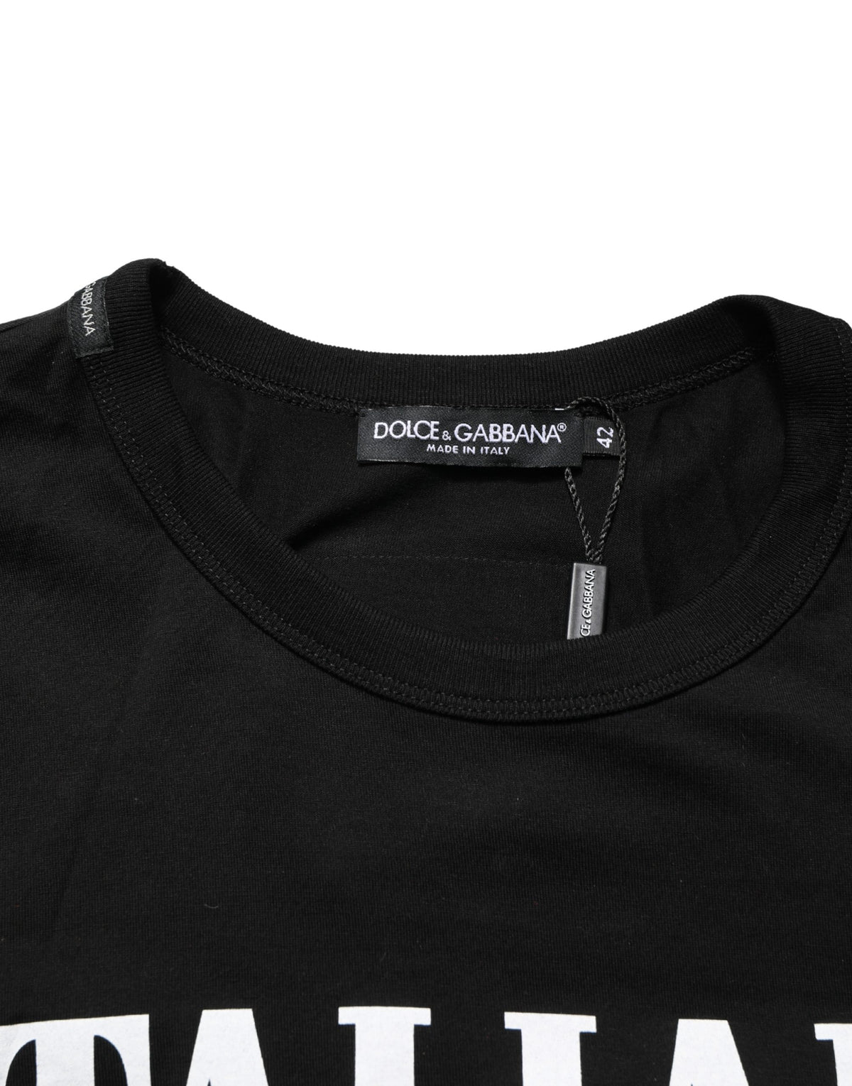 Dolce & Gabbana Black Italians Do It Better Camo Pocket Men Men's T-shirt