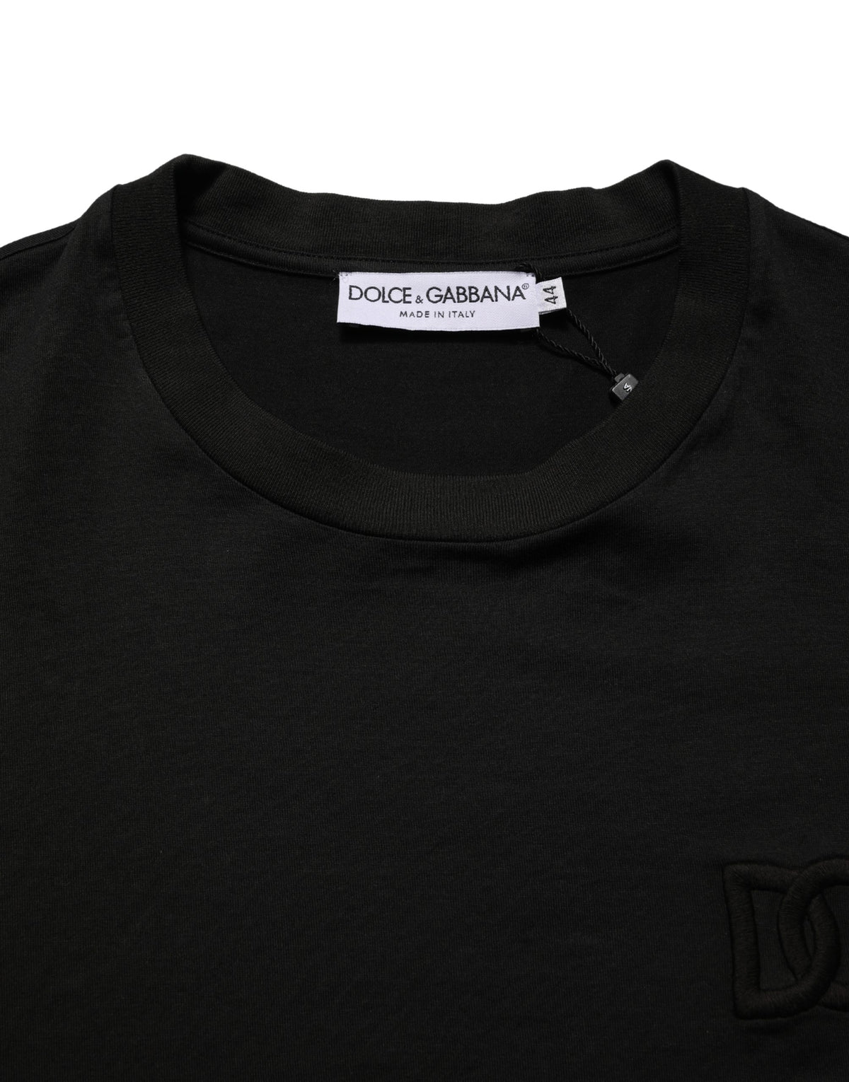 Dolce & Gabbana Black Cotton Short Sleeves Crew Neck  Men's T-shirt (Pre-Owned)