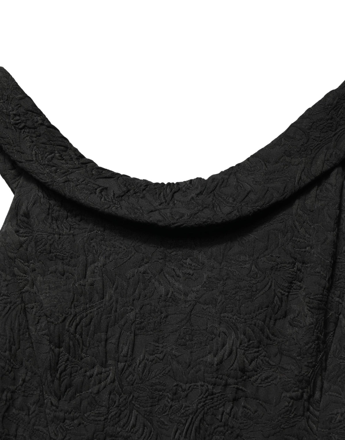 Dolce & Gabbana Black Floral Brocade Sheath Mermaid Women's Dress (Pre-Owned)