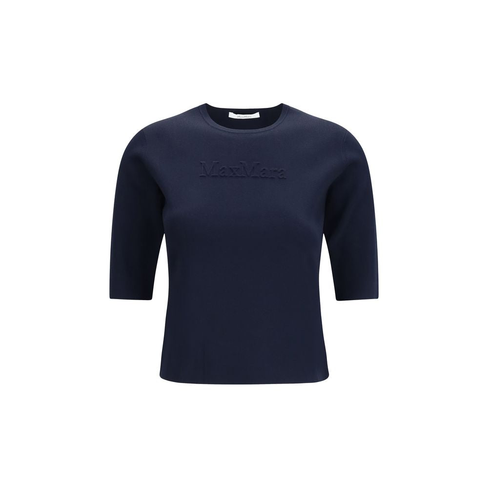 Max Mara Pure Blue Viscose Women's T-Shirt
