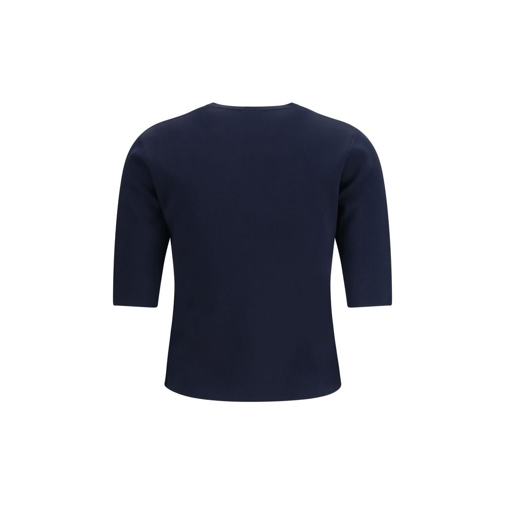Max Mara Pure Blue Viscose Women's T-Shirt