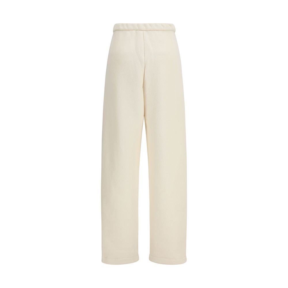 Max Mara Pure Beige Cotton Casual Women's Pants