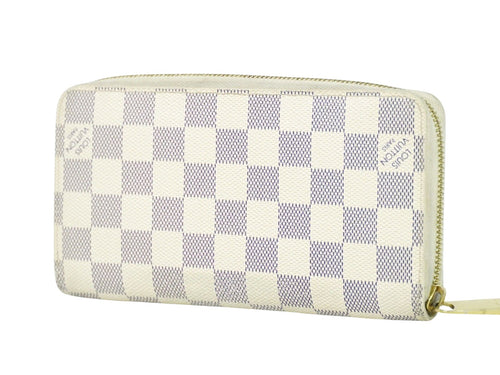 Louis Vuitton Zippy Wallet White Leather Wallet  (Pre-Owned)