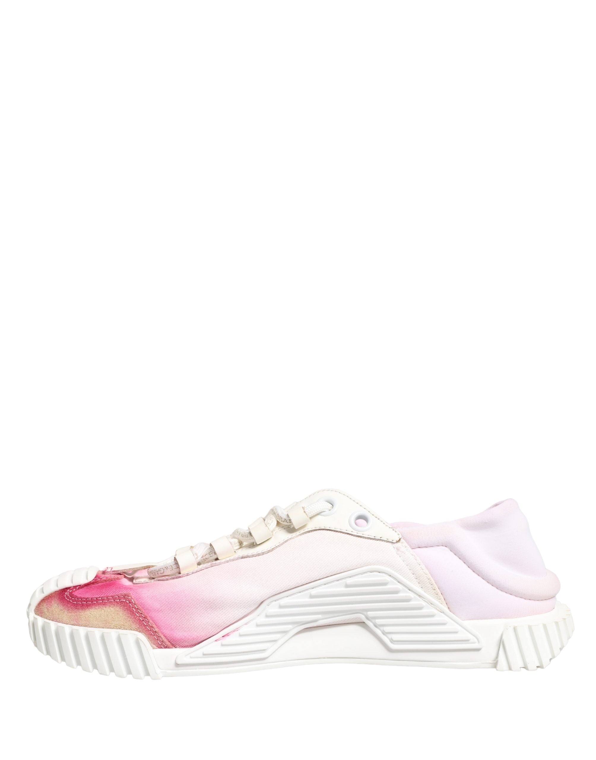 Dolce & Gabbana White NS1 Lace Up Low Top Sneakers Women's Shoes (Pre-Owned)