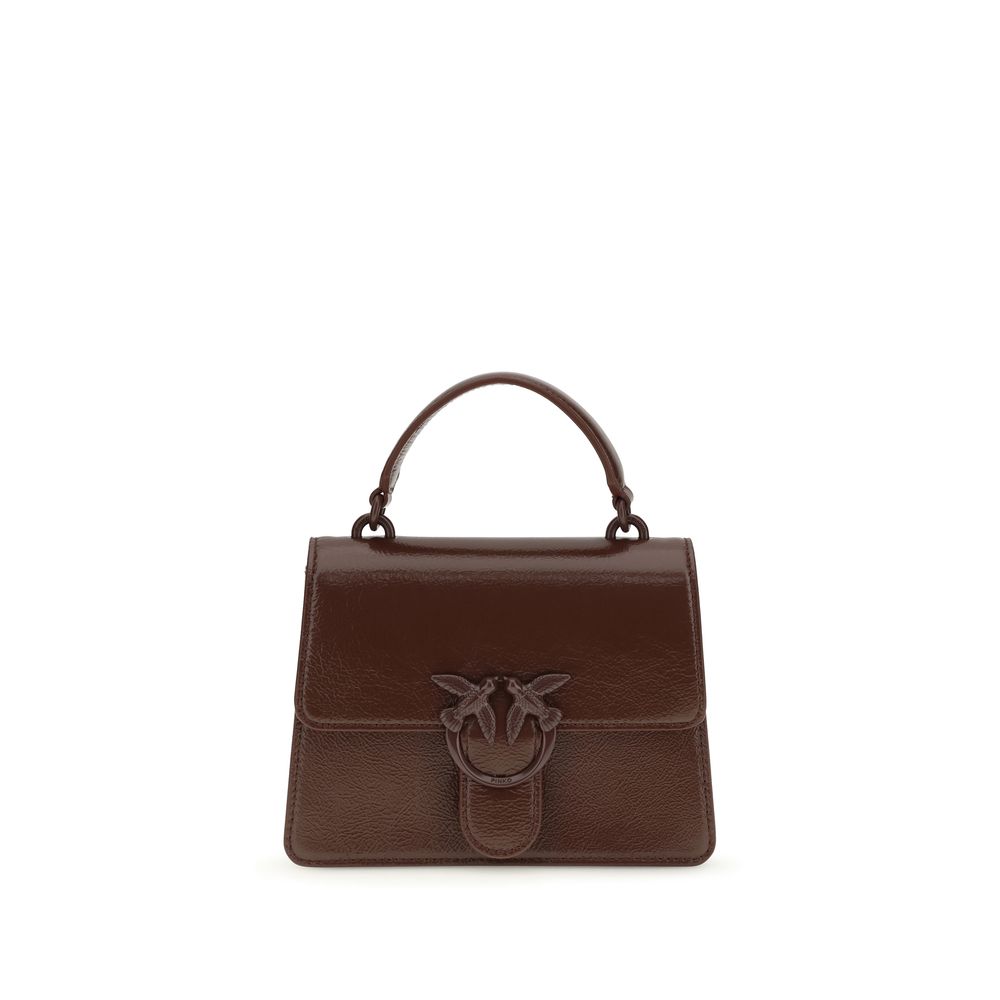 PINKO Brown Goatskin Women's Handbag