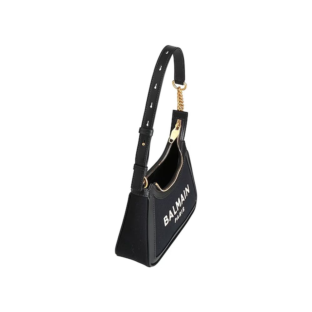 Balmain Black Cotton Shoulder Women's Bag