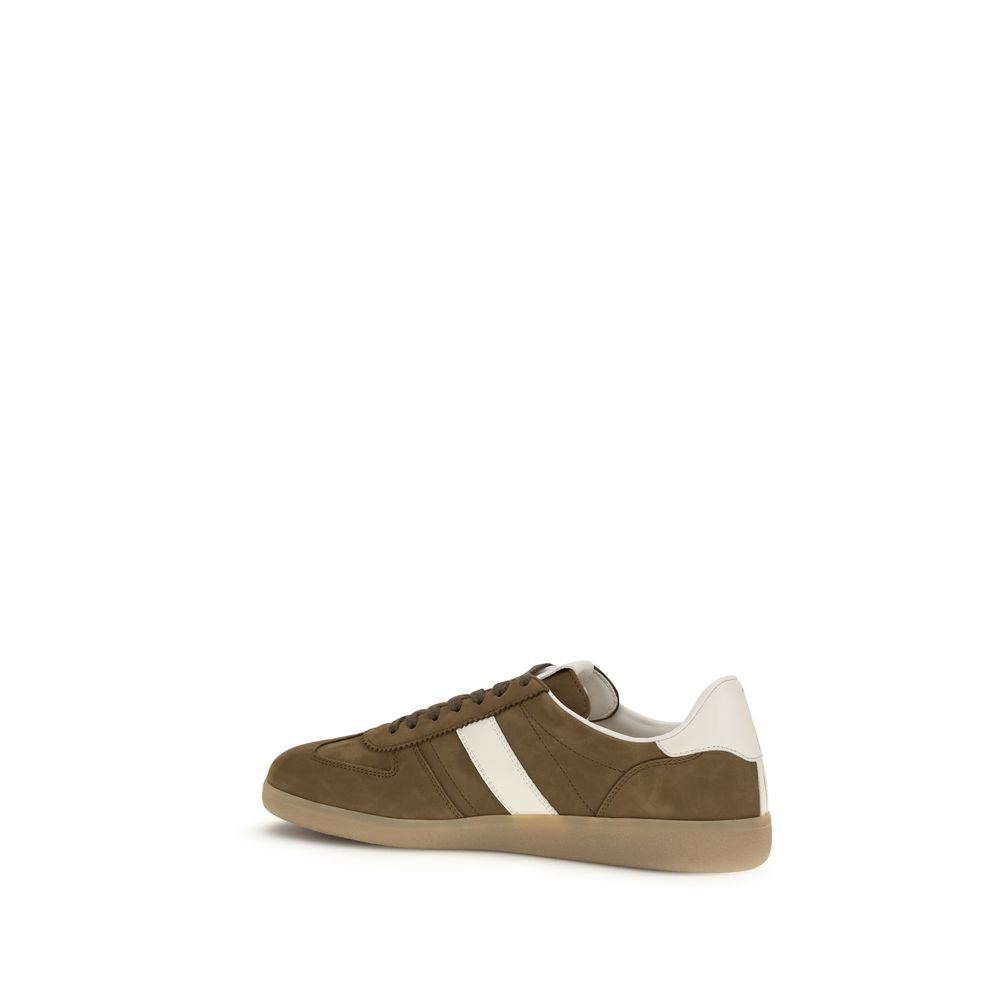 Tom Ford Brown Calf Leather Bos Taurus Low Top Men's Sneakers