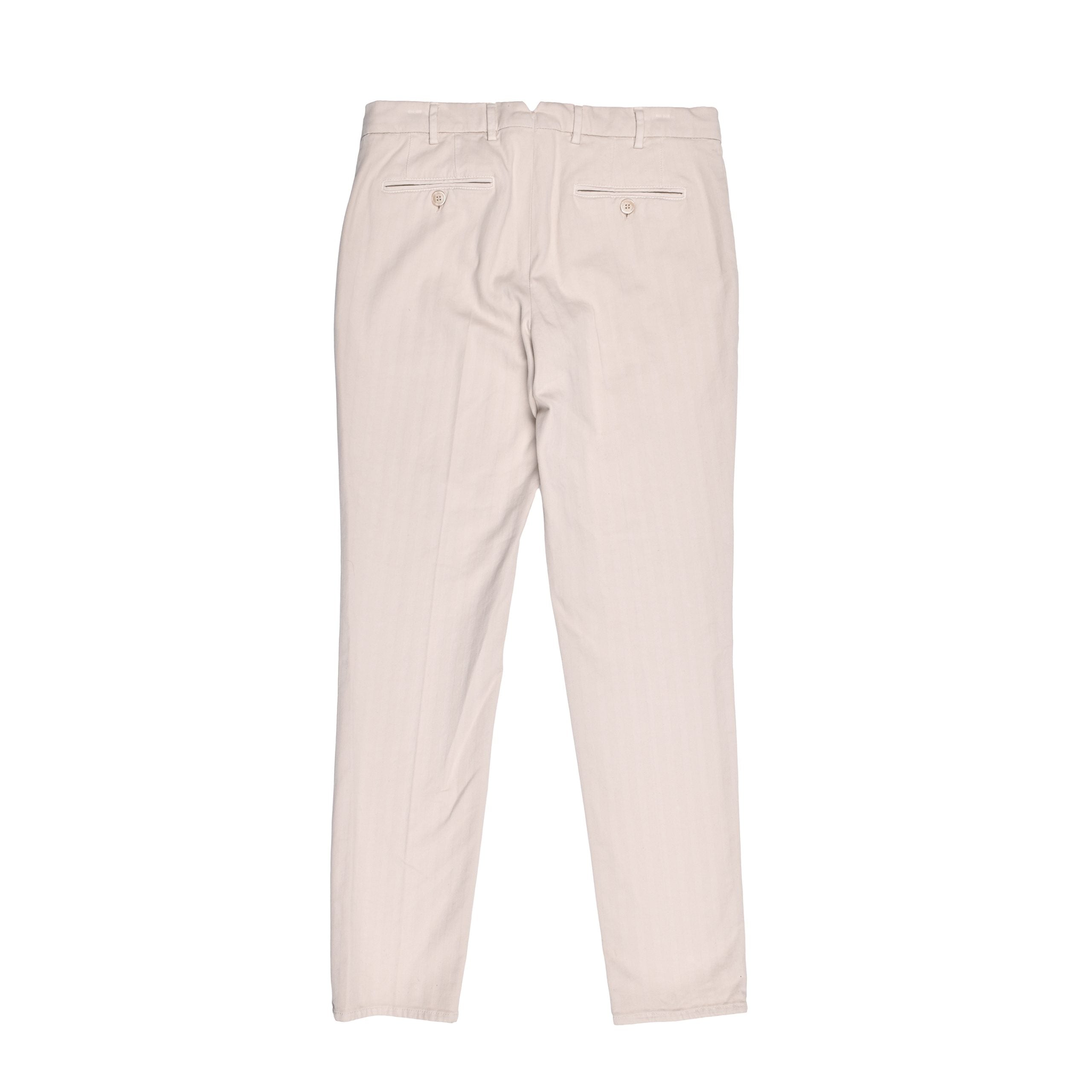 Brunello Cucinelli Beige Cotton Casual Men's Pants