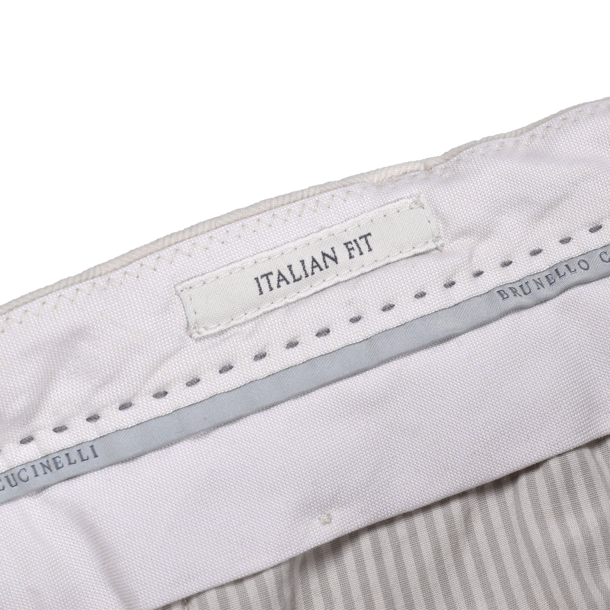 Brunello Cucinelli Beige Cotton Casual Men's Pants